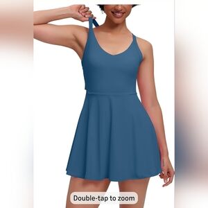 Sleeveless Blue Mini Dress